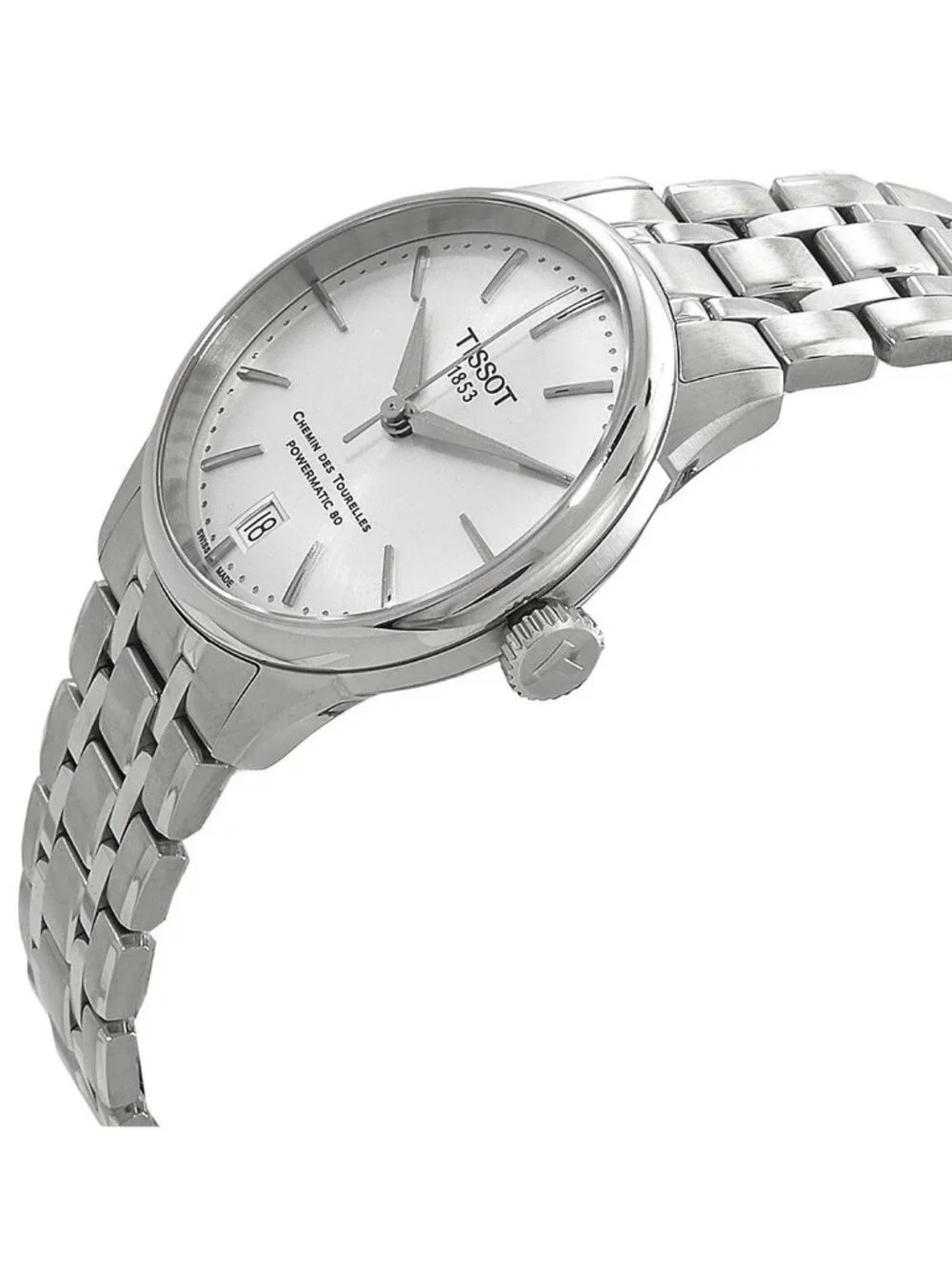 NWT Tissot Chemin Des Tourelles Automatic Silver Dial Ladies Watch